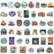 Wrapables Waterproof Vinyl Stickers for Water Bottles, Laptop, Phones, Skateboards, Decals for Teens, 80pcs
